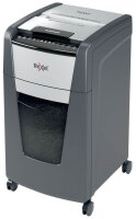 Rexel Optimum AutoFeed+ 300M Aktenvernichter mit Partikelschnitt P-5, 2 x 15 mm, bis 300 Blatt, schwarz