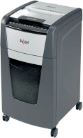 Rexel Optimum AutoFeed+ 300X Aktenvernichter mit Partikelschnitt P-4, 4 x 26 mm, bis 300 Blatt, schwarz