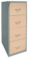 Gürkan Hängeregistraturschrank silber, ahorn 4...