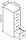 Gürkan Hängeregistraturschrank silber, ahorn 4 Schubladen 40,0 x 62,0 x 132,0 cm, 1 St.