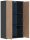 VCM my office Kommode Dalosa, 918324 anthrazit, honig-eiche 60,0 x 32,0 x 107,5 cm, 1 St.