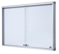Showdown® Displays Schaukasten SL B1 silber 8x DIN A4...