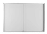 Showdown® Displays Schaukasten SL B1 silber 18x DIN A4 138,0 x 5,9 x 98,2 cm, 1 St.