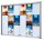 Showdown® Displays Schaukasten SL B1 silber 18x DIN A4 138,0 x 5,9 x 98,2 cm, 1 St.