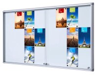 Showdown® Displays Schaukasten SL B1 silber 24x DIN...