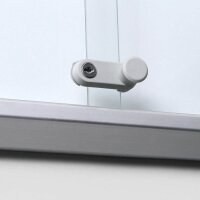 Showdown® Displays Schaukasten SL B1 silber 24x DIN A4 181,5 x 5,9 x 98,2 cm, 1 St.