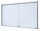 Showdown® Displays Schaukasten SL B1 silber 24x DIN A4 181,5 x 5,9 x 98,2 cm, 1 St.