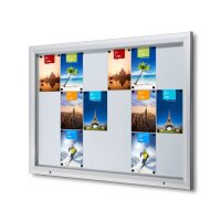 Showdown® Displays Schaukasten T silber 18x DIN A4...