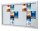 Showdown® Displays Schaukasten T silber 24x DIN A4 190,5 x 4,7 x 106,7 cm, 1 St.