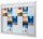 Showdown® Displays Schaukasten T LED silber 18x DIN A4 146,5 x 4,7 x 116,7 cm, 1 St.