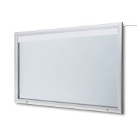 Showdown® Displays Schaukasten T LED silber 24x DIN A4 190,5 x 4,7 x 116,7 cm, 1 St.