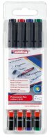 edding 142 Folienstifte-Set farbsortiert permanent, 4 St.