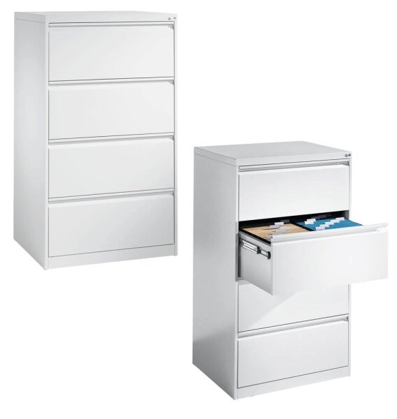 CP Hängeregistraturschrank verkehrsweiß 4 Schubladen 78,7 x 59,0 x 135,7 cm, 1 St.