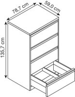 CP Hängeregistraturschrank verkehrsweiß 4...