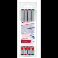 edding 150 Folienstifte-Set farbsortiert non-permanent, 4...