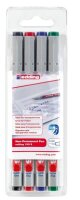 edding 150 Folienstifte-Set farbsortiert non-permanent, 4...