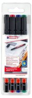 edding 141 Folienstifte-Set farbsortiert permanent, 4 St.