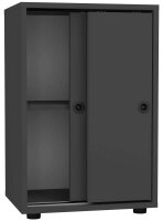 VCM my office Schiebetürenschrank Ulas, 919818 anthrazit 1 Fachboden 49,0 cm 37,7 cm