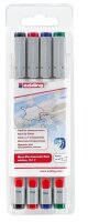 edding 151 Folienstifte-Set farbsortiert non-permanent, 4...