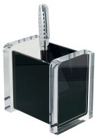 WEDO Stiftehalter Acryl Exklusiv glasklar/schwarz Acryl...