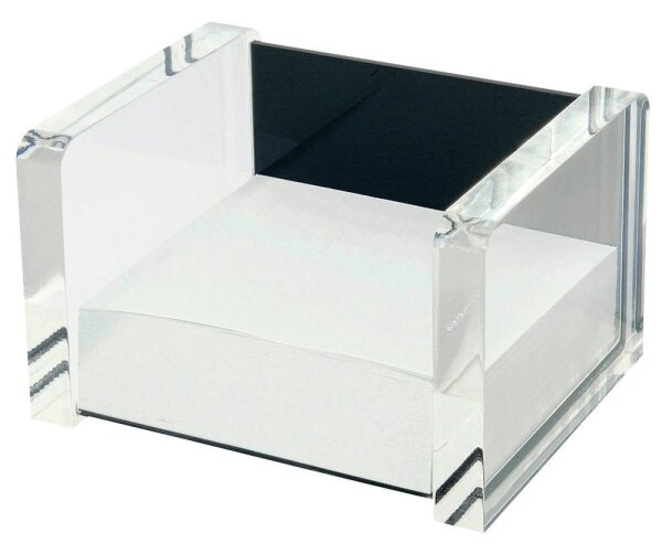 WEDO Zettelbox Acryl Exklusiv glasklar inkl. 500 Notizzettel, 1 St.