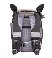 BELMIL® Kindergartenrucksack Mini Animals Raccoon Kunstfaser grau/schwarz