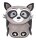 BELMIL® Kindergartenrucksack Mini Animals Raccoon Kunstfaser grau/schwarz