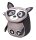 BELMIL® Kindergartenrucksack Mini Animals Raccoon Kunstfaser grau/schwarz
