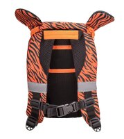 BELMIL® Kindergartenrucksack Mini Animals Tiger Kunstfaser orange/schwarz