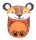 BELMIL® Kindergartenrucksack Mini Animals Tiger Kunstfaser orange/schwarz