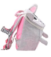BELMIL® Kindergartenrucksack Mini Animals MS Mouse Kunstfaser grau