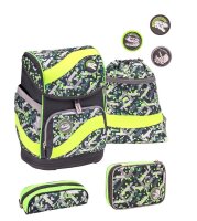 BELMIL® Schulranzen-Set Smarty Dinosaurs Neon...