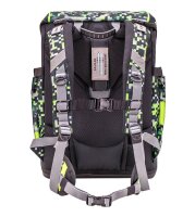 BELMIL® Schulranzen-Set Smarty Dinosaurs Neon Kunstfaser grün