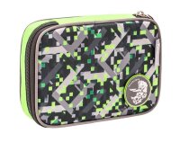 BELMIL® Schulranzen-Set Smarty Dinosaurs Neon Kunstfaser grün