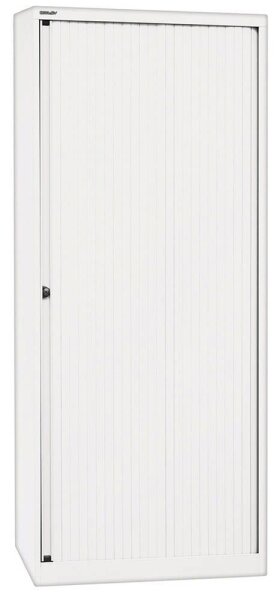 BISLEY Rollladenschrank verkehrsweiß 4 Fachböden 80,0 x 43,0 x 198,0 cm