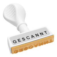 WEDO Textstempel "Gescannt" ohne Logo, 1 St.