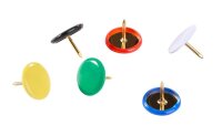 Gowi Büroklammern Sortimentbox 196 teilig farbsortiert kunststoffüberzogen, 196 St.