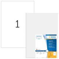 HERMA Folienetiketten 8694 transparent 297,0 x 420,0 mm,...