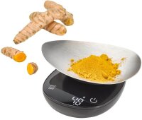 caso® Küchenwaage FinoCompact schwarz für...