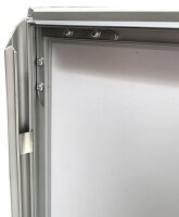 LMG Kundenstopper silber DIN A1 2 Fächer 80,0 cm 137,0 cm, 1 St.