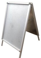 LMG Kundenstopper silber DIN A1 2 Fächer 63,0 x 75,0...