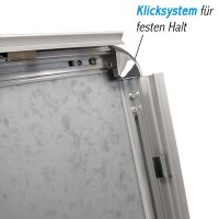 LMG Kundenstopper silber DIN A1 2 Fächer 63,0 x 75,0 x 105,0 cm, 1 St.