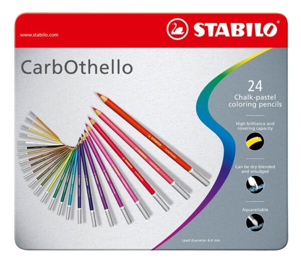 STABILO CarbOthello Kreidestifte farbsortiert 24 St.