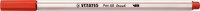 STABILO Pen 68 brush Brush-Pens rot, 10 St.