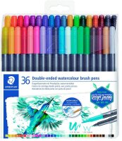 STAEDTLER 3001 Brush-Pens farbsortiert, 36 St.