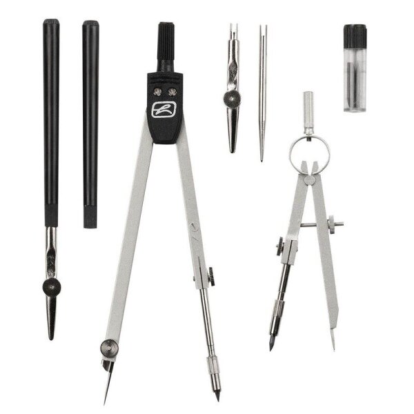 herlitz Zirkel-Set schwarz, silber, 1 St.