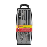 herlitz Zirkel-Set schwarz, silber, 1 St.