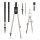 herlitz Zirkel-Set schwarz, silber, 1 St.