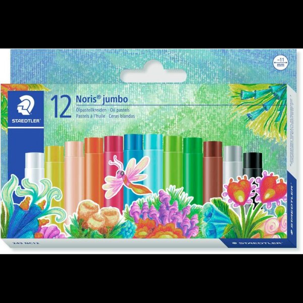 STAEDTLER Noris® jumbo 243 Ölpastellkreiden farbsortiert 12 St.