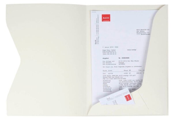 ELCO Angebotsmappen Prestige DIN A4 beige, 10 St.